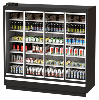 Горка холодильная KIFATO ПРАГА 2500 (выносной агрегат, распашные двери) 